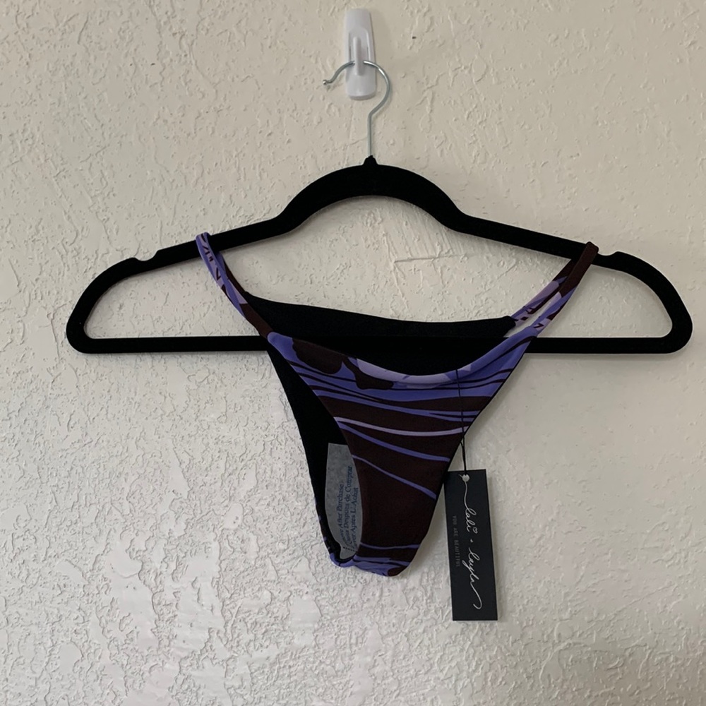 Lali & Layla Hawaiian Hibiscus/Gotham nights REVERSIBLE bikini bottom